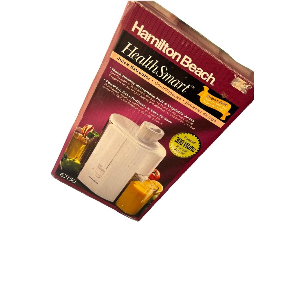 Hamilton Beach HealthSmart 67150 Centrifugal Juicer 300W White‎ 1qt Container